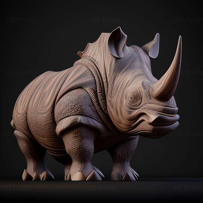 3D модель Макропанестия носорог (STL)